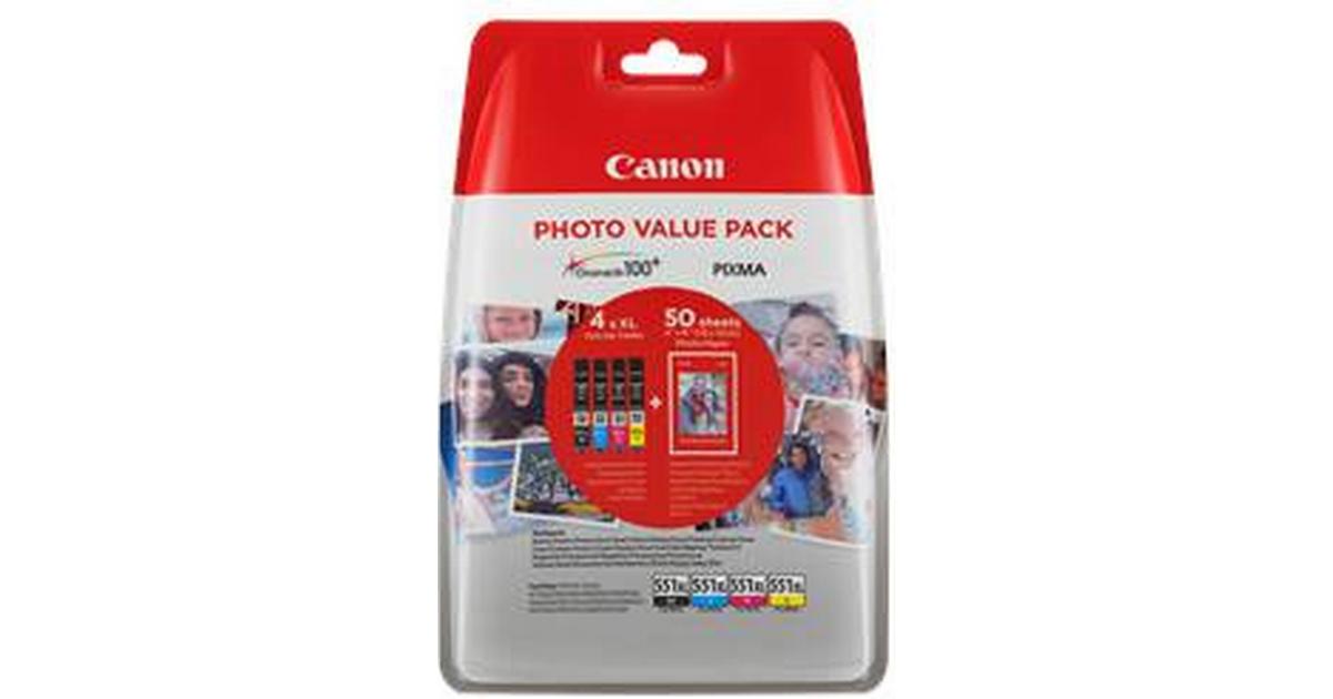 Canon multipack bläckpatron CLI-551XL original svart & färg 11 ml