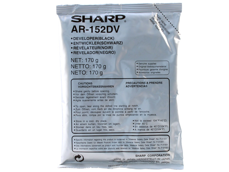 SHARP Svart Developer Cartridge