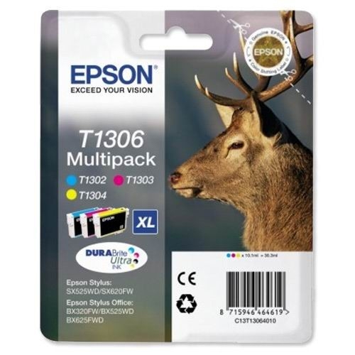 EPSON Multipack cyan, magenta, gul T1306 / 30,3ml)