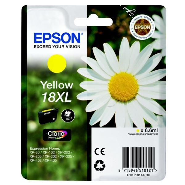 EPSON gul bläckpatron 18XL 6,6ml