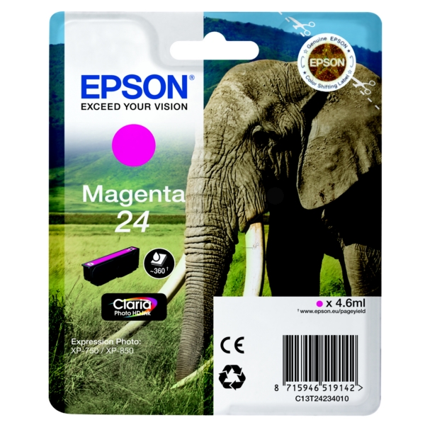 Bläckpatron Epson 24 4,6 ml original magenta