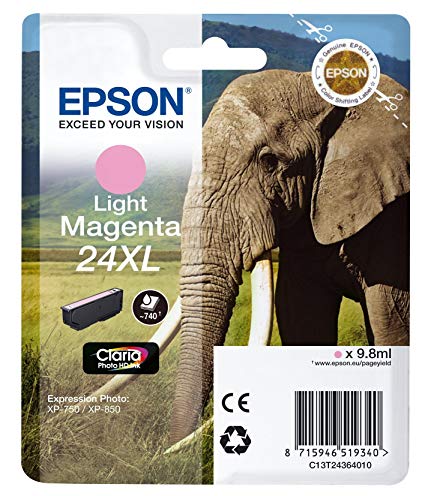 Bläckpatron Epson 24XL 9.8 ml original ljus magenta