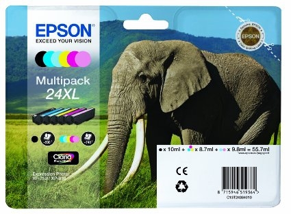 Epson Bläckpatron 24XL multipack 55.7 ml