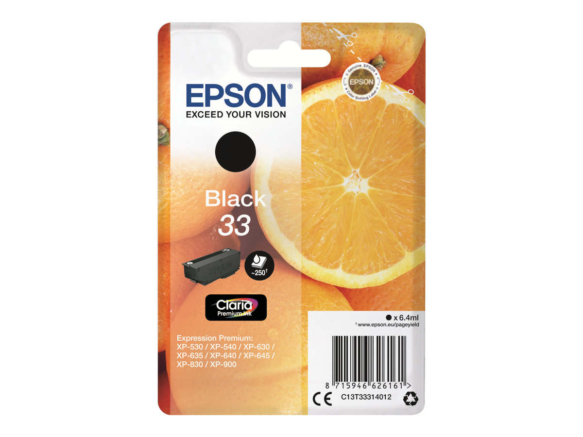 Epson  bläckpatron 33 original svart 6,4 ml