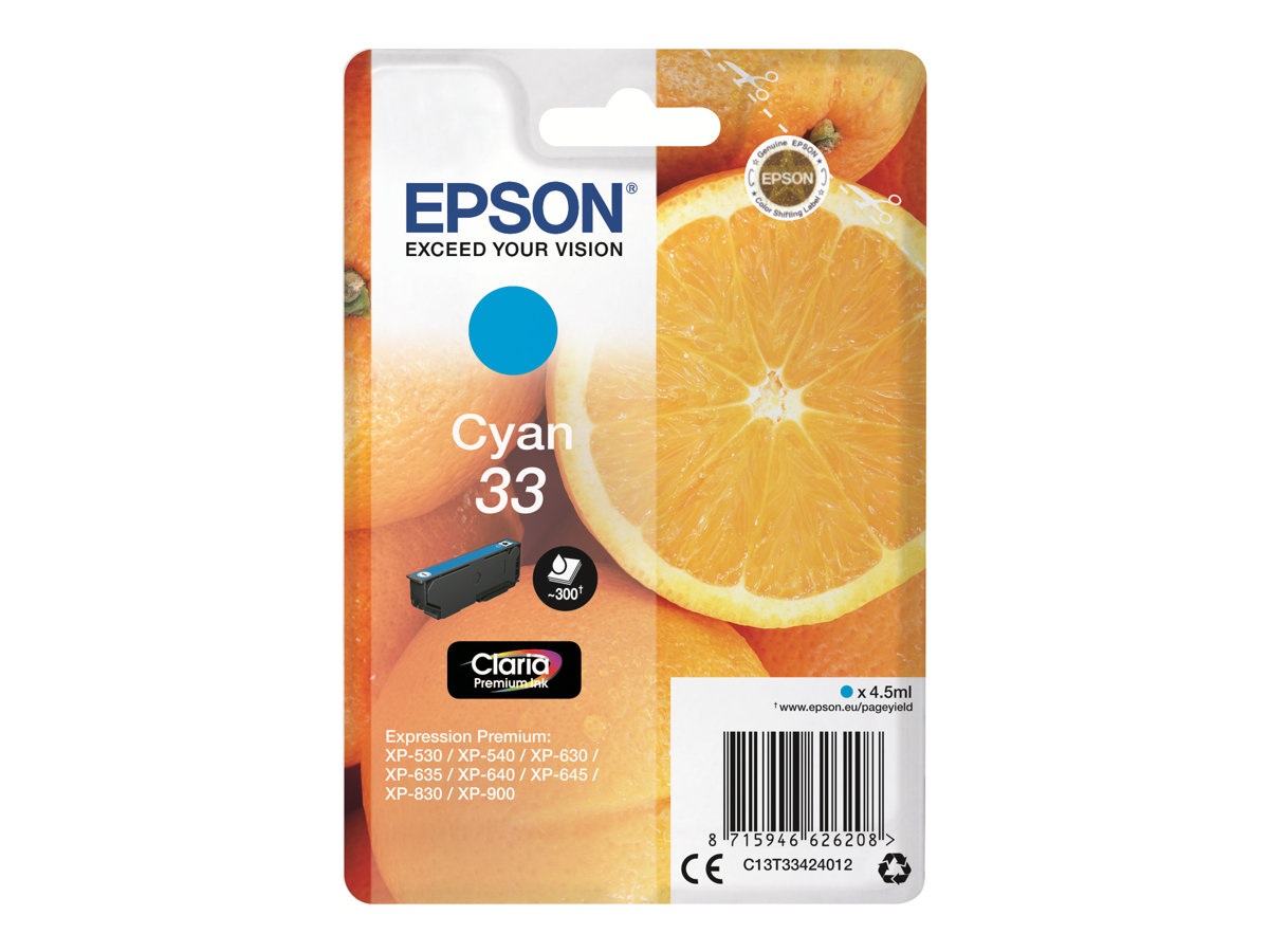 Bläckpatron Epson 33 4,5 ml original cyan