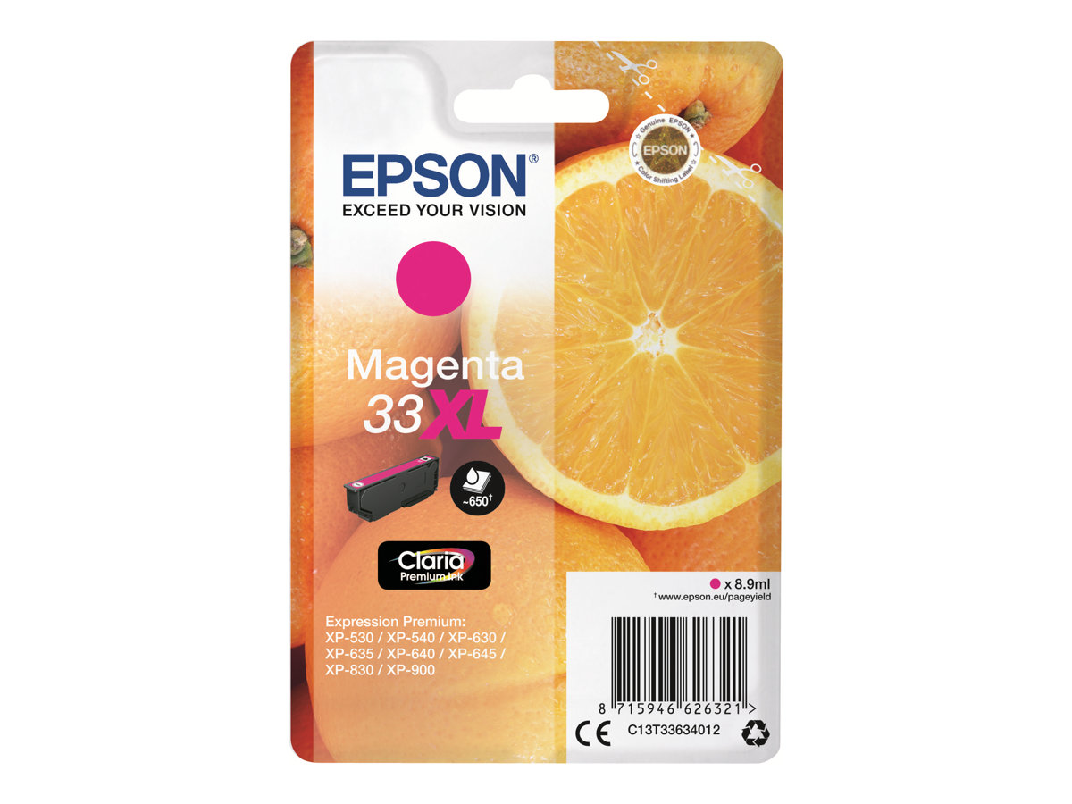 EPSON bläckpatron 33XL original magenta 8,9ml