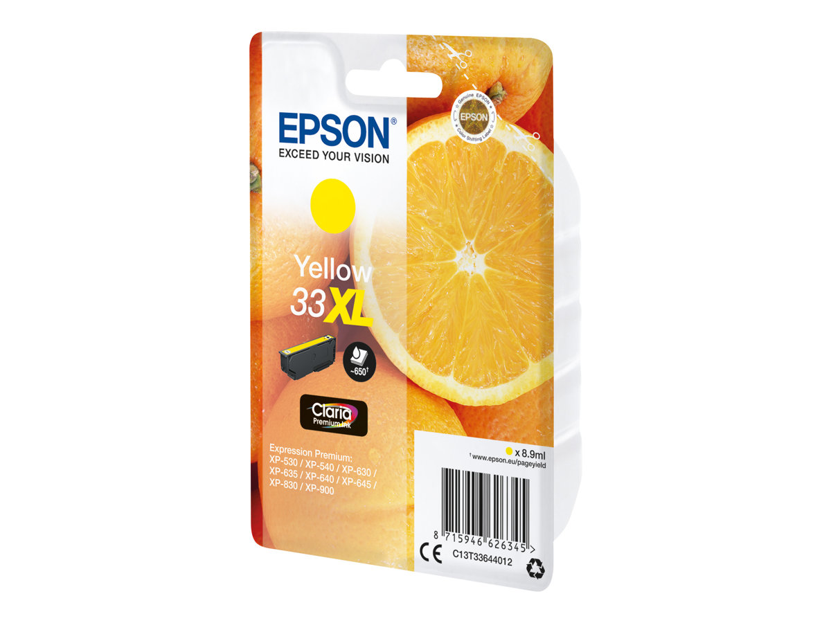 EPSON bläckpatron 33XL original gul 8,9 ml
