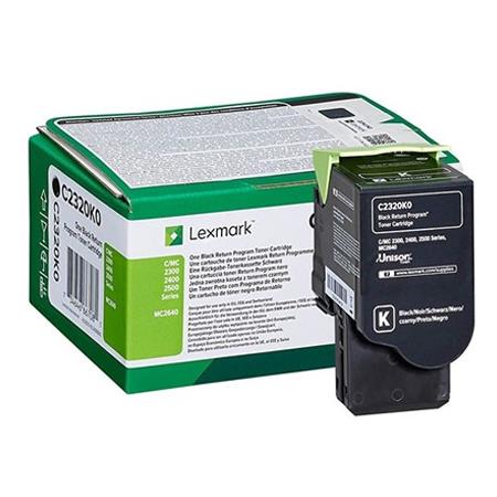 Lexmark toner C2320K0 original svart 1000 sidor