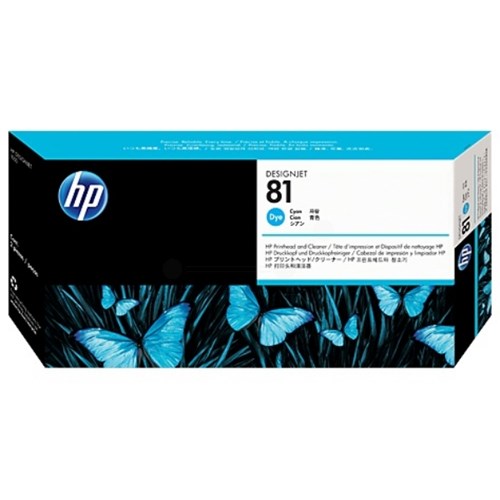 HP Cyan Dye Printhead och Cleaner No. 81 (13 ml)