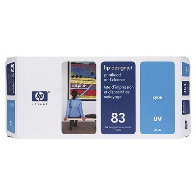 HP Cyan UV Printhead och Cleaner No. 83