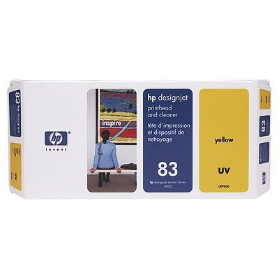 HP gul UV Printhead och Cleaner No. 83