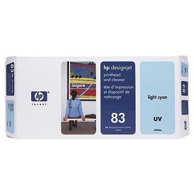 HP Light Cyan UV Printhead och Cleaner No. 83