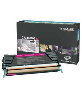 LEXMARK toner C734A1MG original magenta 6.000 sidor