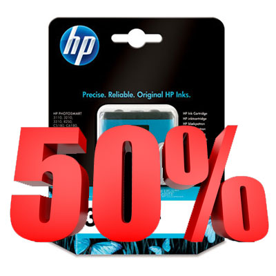 50% Rabatt HP cyan bläckpatron 3,5 ml  (passerat bäst före-datum)