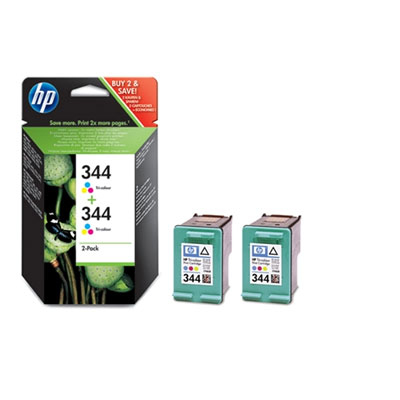 HP Tri-Color Vivera Bläckpatron No.344 (14 ml) *2-pack*